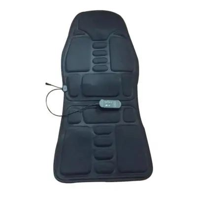 (black, EU Plug) Electric Home Office Car Chair Pad Heating Vibrating Back Massager Seat Cushion