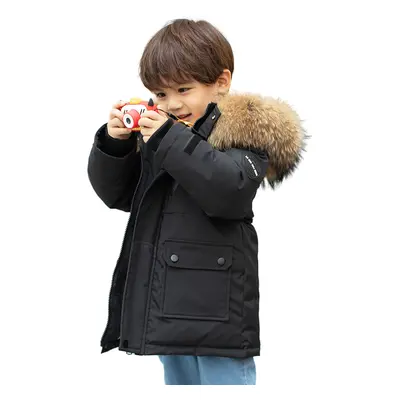 (Black, 7-8Years) Kids Boys Coats Duck down jacket Outwear Winter UK