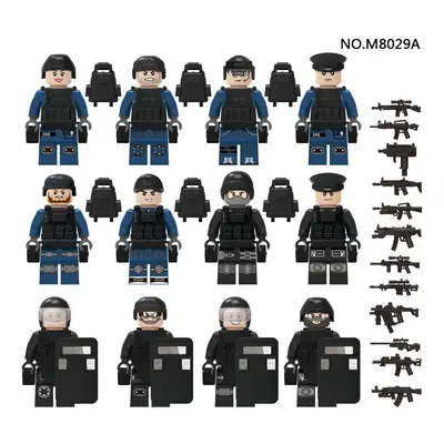 (SWAT M8029A) Mini Figure Toy Minifigure Fit Lego Building Block Set Toy