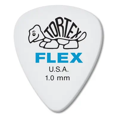 Jim Dunlop Dunlop Tortex Flex Standard 1.0mm Blue Guitar Pick-72 Pack 428R1.0