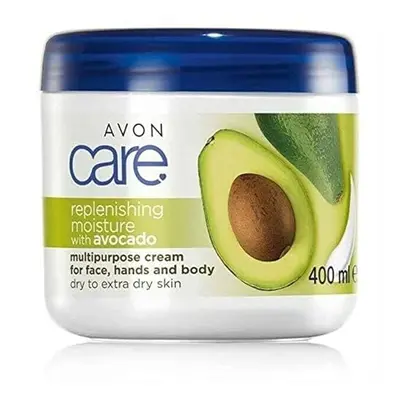 Pack of Avon Care replenishing moisture multipurpose cream for face, hands and body with avocado