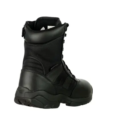 (Black, (Adults')) Magnum Panther 8.0 Side-Zip Leather/Nylon Black Safety Boots