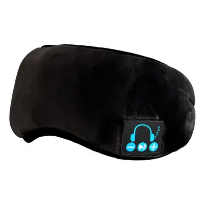 (Black) Wireless Bluetooth 5.0 Stereo Sleeping Eye Mask Music Headset Eye Cover