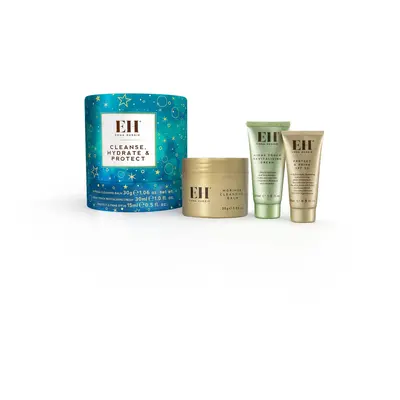 Cleanse, Hydrate & Protect Gift Set: 30ml Moringa Cleansing Balm, 30ml Midas Touch Revitalising 