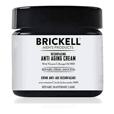 Brickell Men's Products Resurfacing Anti-Aging Cream For Men, Natural and Organic Vitamin C Crea