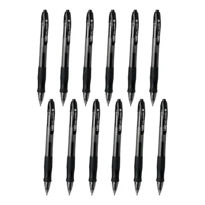 Bic USA BICRLC11BK12 Velocity Gel Retractable Roller Gel Pen Black Each