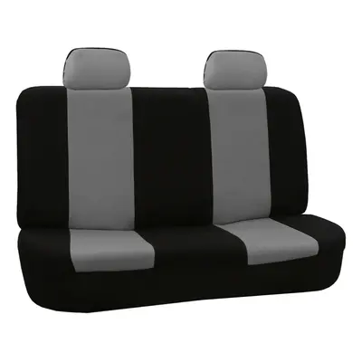 FH Group Automotive Solid Bench Car Seat Cover Flat Cloth Rear Set Ea