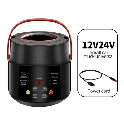 (as the picture) Electric Mini Rice Cooker Multicooker Portable Car Rice Cooker 12v 24v Cooking 