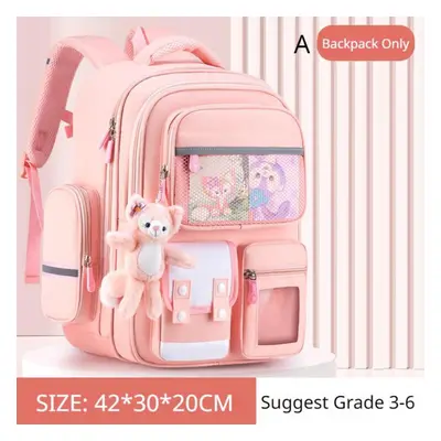 (pink, A) New Ultra Lightweight Schoolbag For Pupil Student Pcs Set Children Book Bag Grade To U