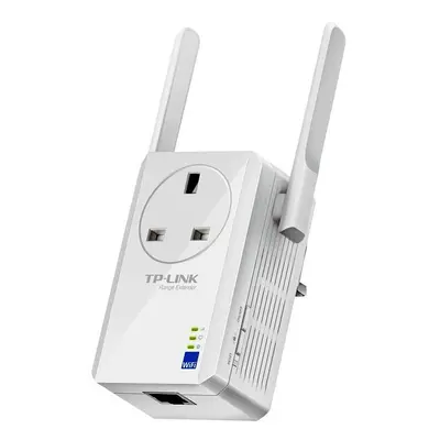 TP-LINK - 300Mbps WiFi Range Extender with AC Passthrough