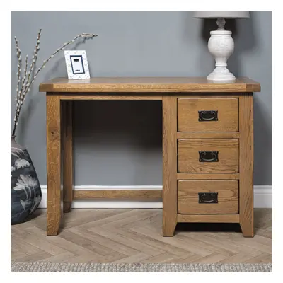 Elm Home and Garden Dressing table Quality Oak finished rustic stain