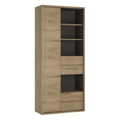 Tall wide door drawer bookcase