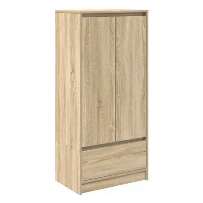 vidaXL Cabinet with Drawer Sonoma Oak 55.5x34x119.5 cm Engineered Wood