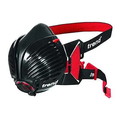 Trend SM Stealth Dust Mask P3 Reusable Respirator, APF20 X WEL. Black/Red or Black / Green , Sma