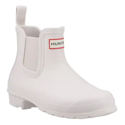 (4 UK, White) Hunter Womens/Ladies Original Chelsea Boots