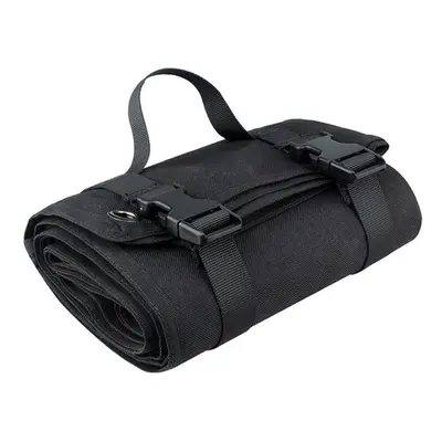 (Black) Tactical Shooting Mat Roll Up Training Shooters Pad Waterproof Nylon Folding Mat For Out