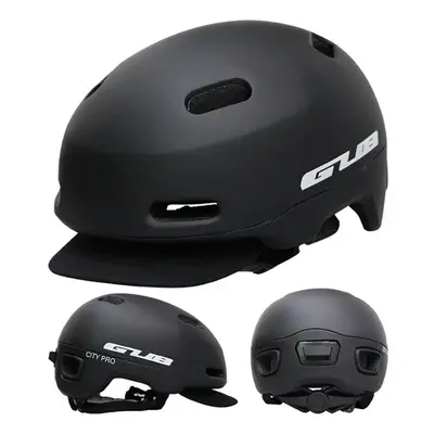 (Black, L) Breathable Cycling Helmet Ultralight In-mold Bicycle Helmet Road Bike Helmet Safety H