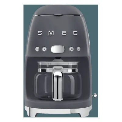 Smeg 50's Retro DCF02GRUK Filter Coffee Machine with Timer - Grey