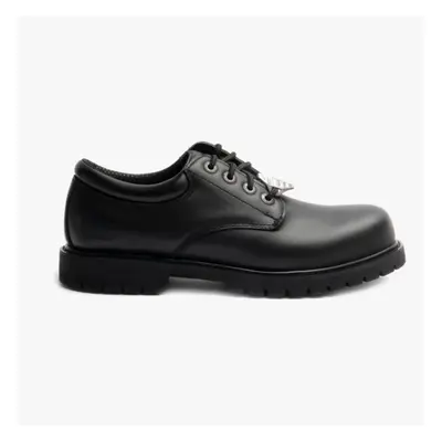 (UK 8.5) Skechers Work 77041EC/BLK RELAXED FIT: COTTONWOOD - ELKS SR Mens Leather Anti-Slip Shoe