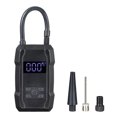 (black) Portable Cordless Tire Inflator Lcd Digital Psi Air Compressor 8000mah Rechargeable Air 