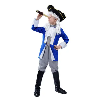 Dress Up America Colonial Patriot Costume With Hat And Wig