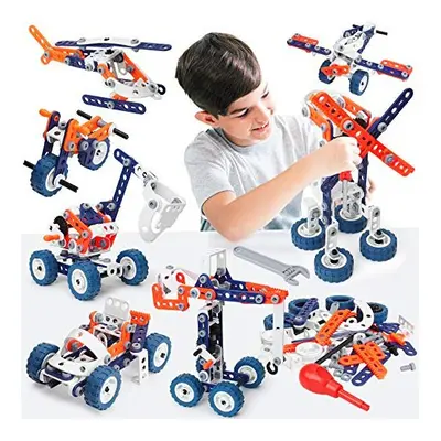 Building Toys for Kids, Erector Set for Boys 6-8, 152PCS DIY in STEM Toys for 7 9 Year Old Boy, 