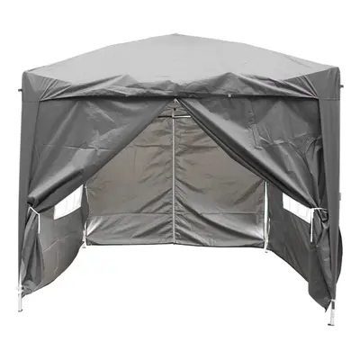 (2.5x2.5M, Anthracite) Greenbay Garden Pop Up Gazebo Party Tent Folding Wedding Canopy With Carr