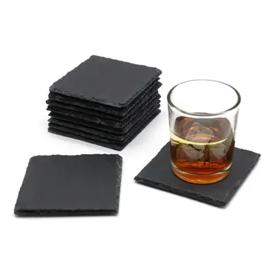 (50pcs) 10cm Slate Square Coasters Craft Engraver Bulksale