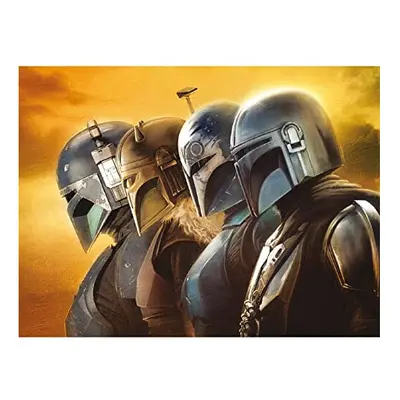 Star Wars: The Mandalorian Canvas (Mandalorian Creed Season Design) Large Canvas 30cm x 40cm - O