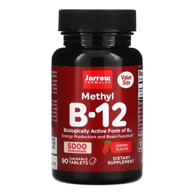 Jarrow Formulas, Methyl B-12, Cherry, 5,000 mcg, Chewable Tablets