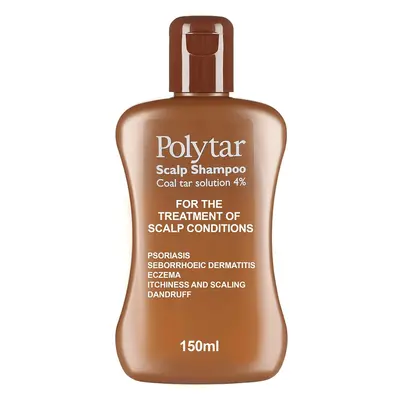 Polytar Scalp Shampoo Treats Psoriasis Seborrhoeic Dermatitis Eczema and Dandruff Soothes Itchy 