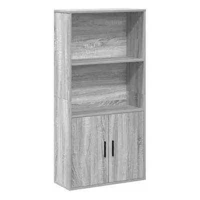 (grey sonoma) vidaXL Bookcase Sonoma Oak 60x24x120 cm Engineered Wood bookshelf book case