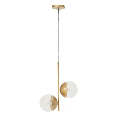 Premier Housewares Revive Gold Finish Shades Pendant Light