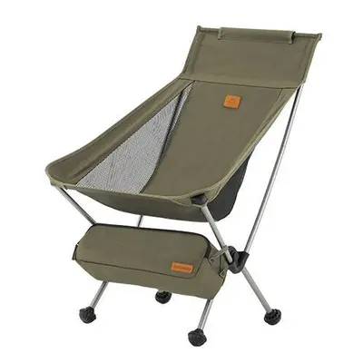 (Green, M) Camping Chair Lightweight Compact Folding Moon Chairs Breathable Comfortable Portable