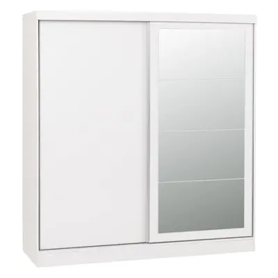 Nevada Door Sliding Wardrobe White Gloss