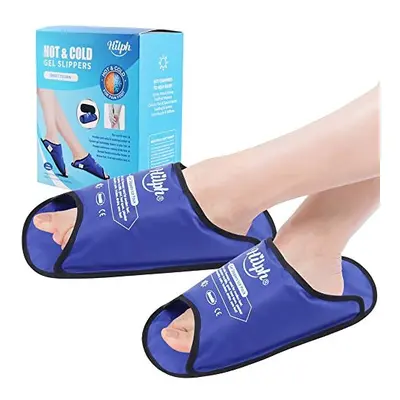 Foot Ice Pack Slippers Pack, Ice Pack for Foot Ice Pack Wrap Gel Ice Slippers Open Toed for Feet