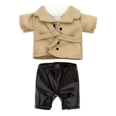 Disney nuiMOs Outfit - White Sweater with Trench Coat and Black Pants