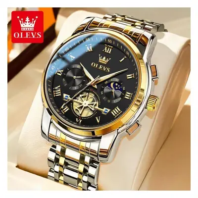 (like the picture 2) Olevs With Gift Box Multifunctional Waterproof Quartz Watch Luminous Non-me