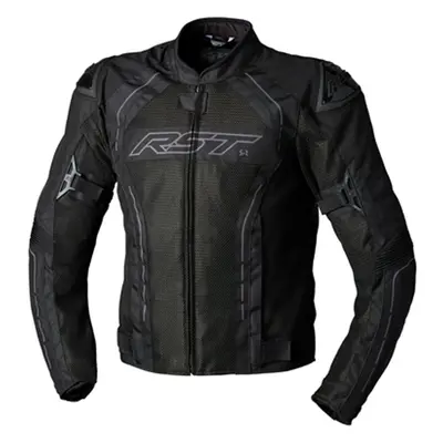 (UK 40) RST S1 Mesh CE Textile Jacket Black / Black