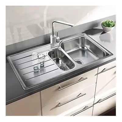 Rangemaster OL9852 Oakland 1.5 Kitchen Sink, Stainless Steel