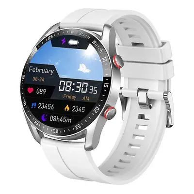 (silica-gel, white) Men Smart Watch Fitness Tracker Blood Pressure Sports Watch