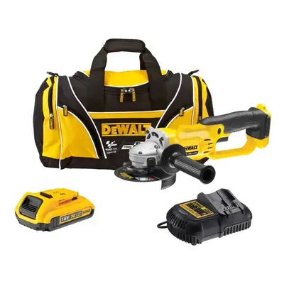 Dewalt DCG412D1 18v XR Cordless Angle Grinder 125mm + x 2.0ah, Charger + Bag