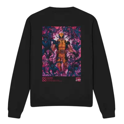 (M, Black) Marvel Unisex Adult X-Men Wolverine Nightcrawler Sweatshirt