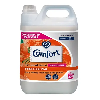 Comfort Professional Formula Tropical Burst Concentrated Fabric Softener 5L (Case of 2)