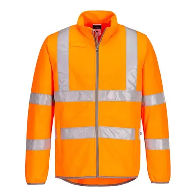 (S, Orange) Portwest Mens Eco Friendly Hi-Vis Safety Soft Shell Jacket