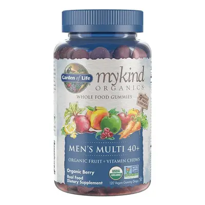 (120 vegan gummy drops) Mykind Organics Men's Multi Gummies, Organic Berry - vegan gummy drops