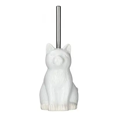 toilet brush and holder Cat x cm ceramic white