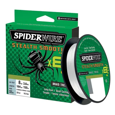 (39lb 0.19mm 300m White) Spiderwire Stealth Smooth Braid White