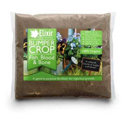 (Bag, 25kg) Elixir Gardens | Bumper Crop | Blood Fish and Bone Meal Multi-Purpose Organic-Based 