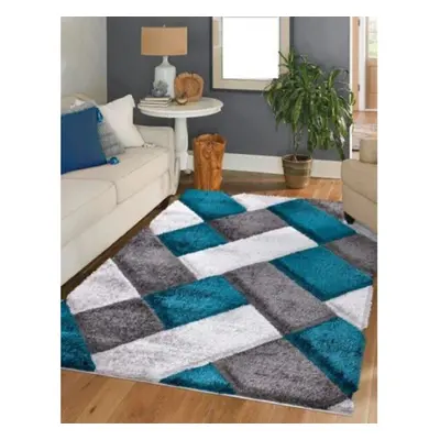 (Emerald (ORION), x cm ) New Soft Shaggy Modern Indoor/Outdoor Bedroom Rug Living Room Carpet Ru